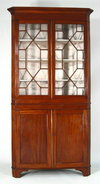 Federal Mahogany Corner Cabinet