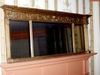 Labeled Sheraton Overmantle Mirror