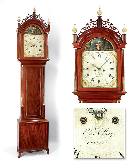 Boston, Mass. Tall Clock Made by Epes Ellery