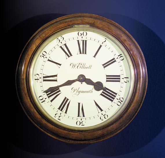 Unusually Large Early English Wall Clock