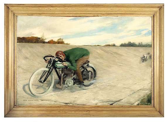Rudge in the Lead at Brooklands