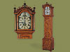 Sensational NE Paint Decorated Tall Clock