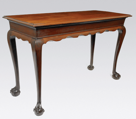 A Rare Chippendale Mahogany Sideboard Table