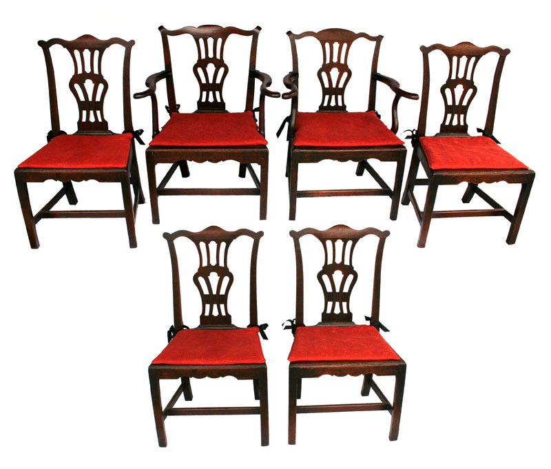 English Chippendale Dining Chairs