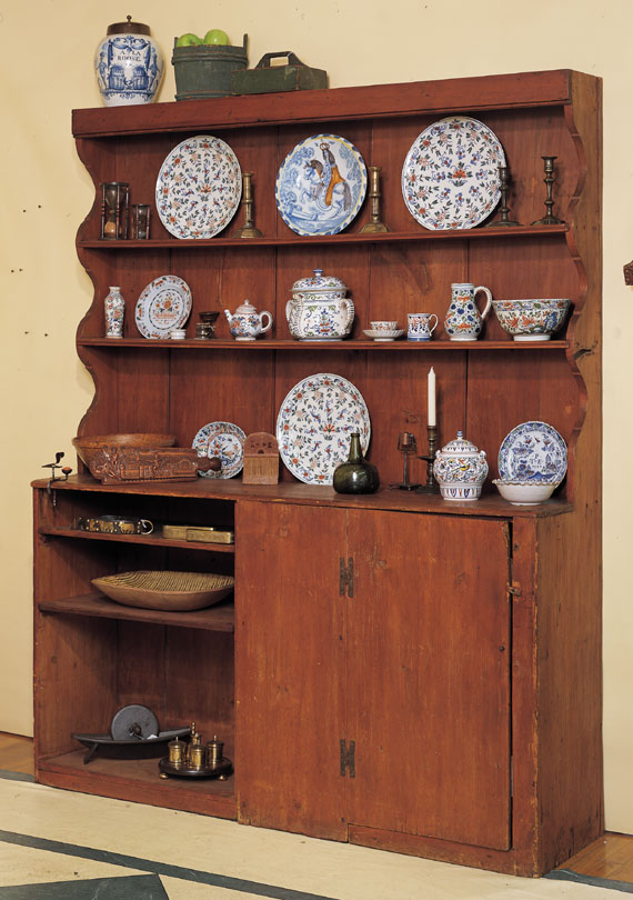 Pine Pewter Cupboard