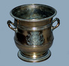 Huguenot Brass Silver Form Wine Cooler
