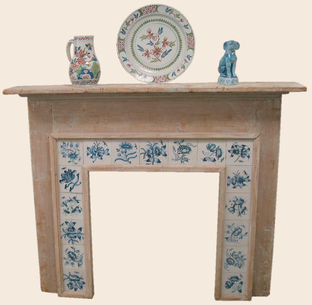 Set of Early 18th Century Blue and White Tiles