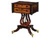 Graceful Lyre Base Work Table