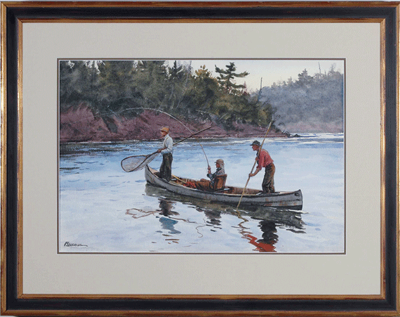 Three Men Fly Fishing