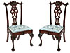 Matched Pair of Phila. Chippendale Side Chairs