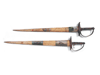 Pair of Presentation Swordfish Swords