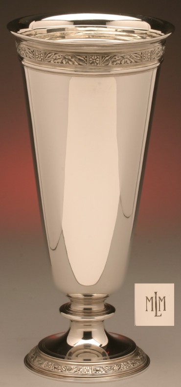 Tiffany Monogramed Vase