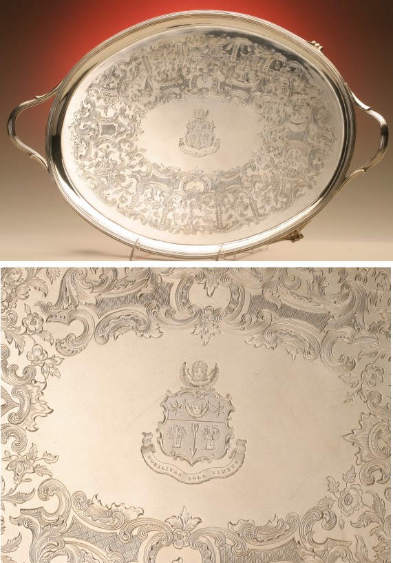 Geo III Silver Tray by John Wren