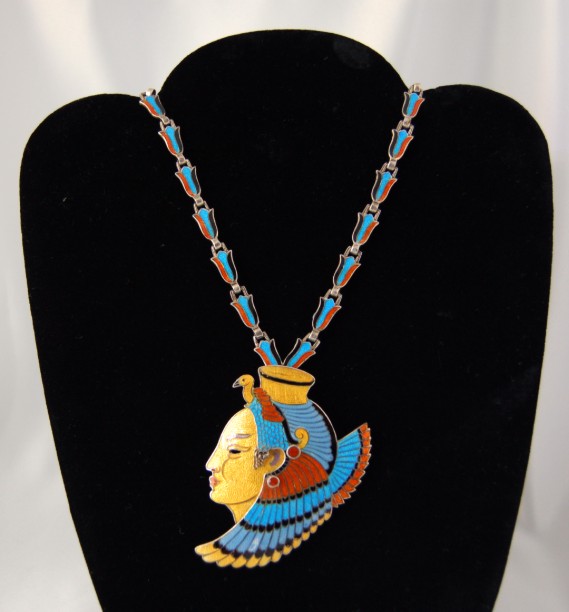 Rare Enameled Mexican Necklace