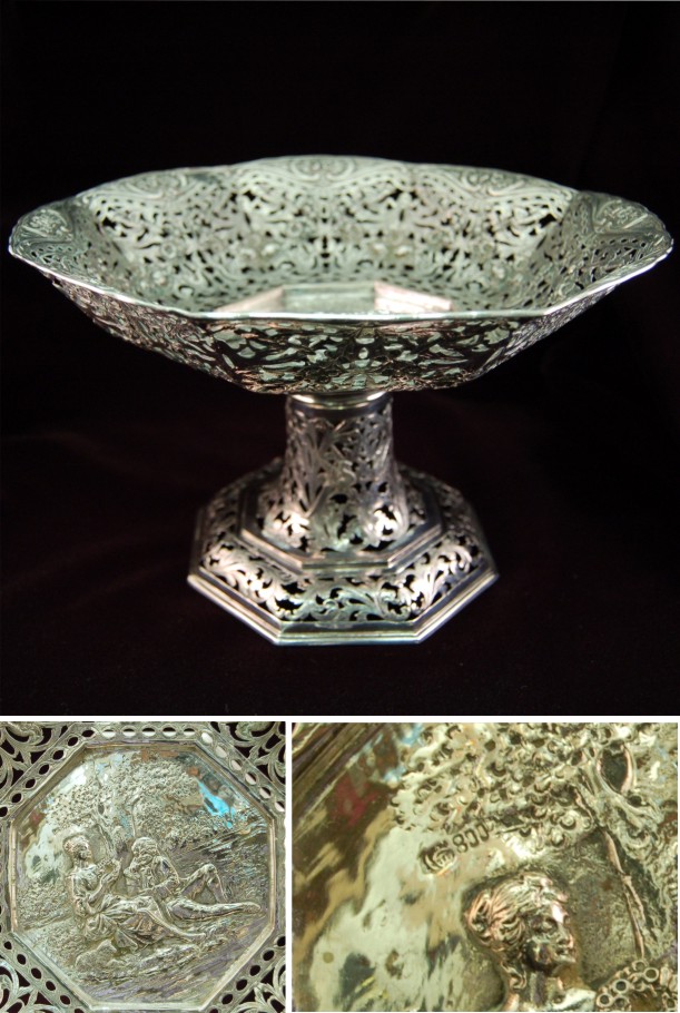 German Continental Silver Compote