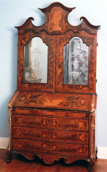 Cabinet, Drop-Front Bureau Bookcase