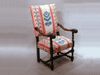 Chair, Walnut Armchair, France