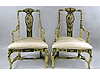 Chair, Pair of Large Florentine, painted armchairs