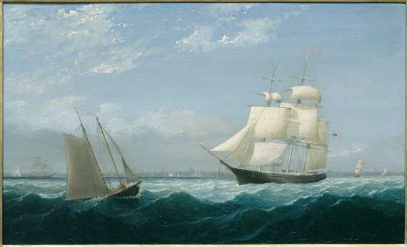 <i>Ships in Boston Harbor</i>