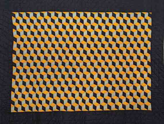 Ohio Amish Tumbling Blocks Quilt