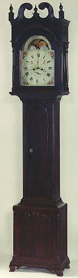 Chippendale Walnut Tall Case Clock