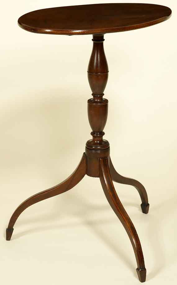 Federal Inlaid Mahogany Candlestand