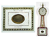 Federal Inlaid Mahogany and Eglomise' Banjo Clock