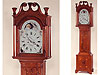 Chippendale Inlaid Walnut Tall Case Clock