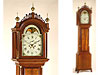 Fine Hepplewhite Inlaid Mahogany Tall Case Clock