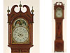 Hepplewhite Inlaid Mahogany Tall Case Clock