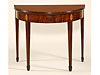 Hepplewhite Eagle Inlaid Demi-Lune Card Table