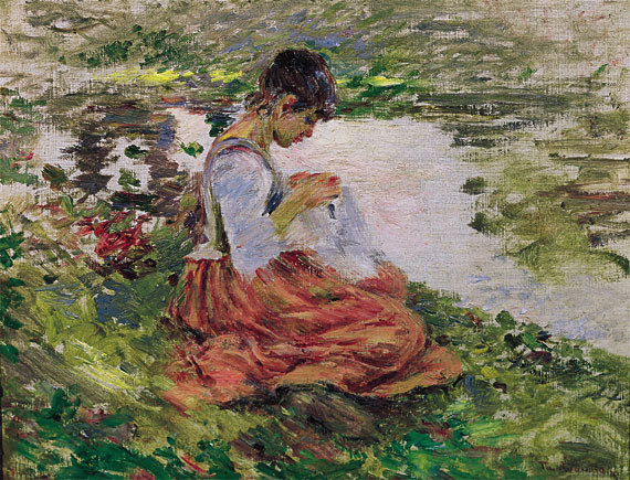 <i>Sewing by the River</i>