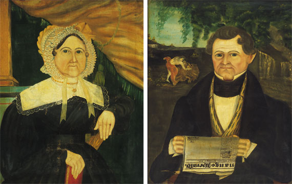 Portraits of Henry Ehle and Anna Bellinger