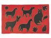 Applique Rug with Animal Silhouettes