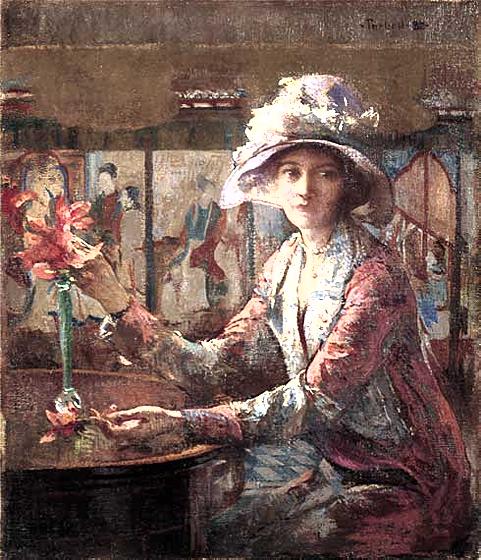 <i>Mary Arranging Flowers</i>