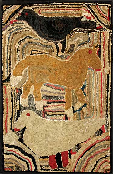 Hooked Rug Made by Magdelina Briner