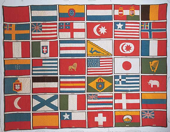 Nations of The World Flags Quilt