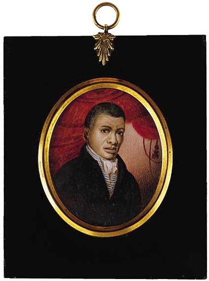 African American Gentleman Miniature Portrait