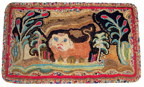 Peaceable Kingdom Yarn Sewn and Shirred Rug