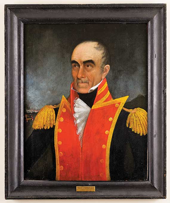 Important early American portrait of Major Jonathan Cass, New Hampshire (1756–1830)