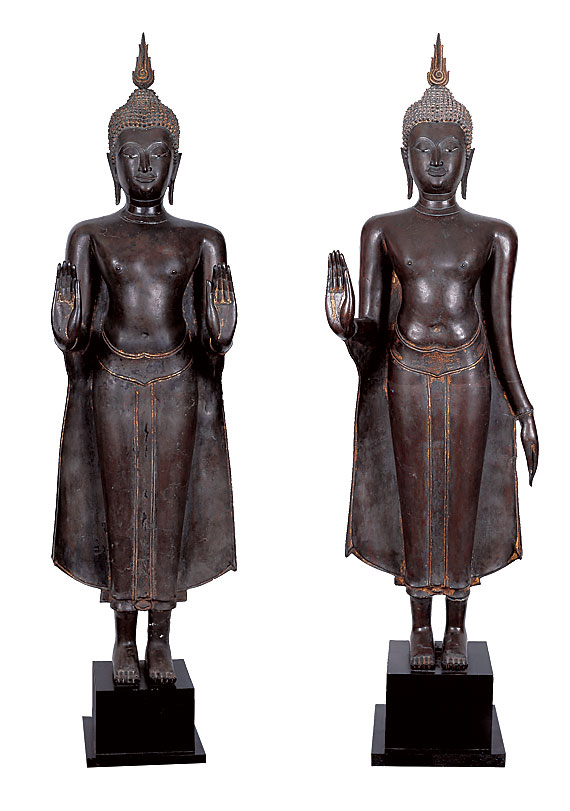 Pair of Standing Buddhas
