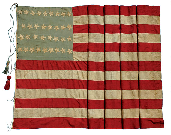 34 stars, Civil War period Flag