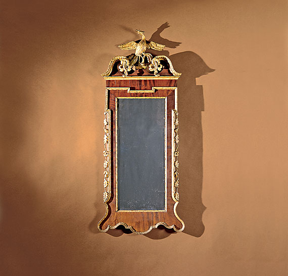 Chippendale Mahogany Looking Glass