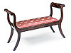 New York Federal Mahogany Window Seat