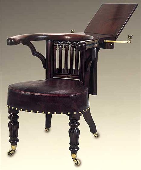 Regency, Mahogany Library Reading Chair