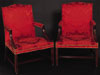 George III Scottish Walnut Gainsborough Armchairs