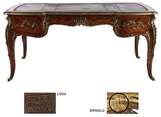 Francois Linke Louis XV Style Bureau Plat
