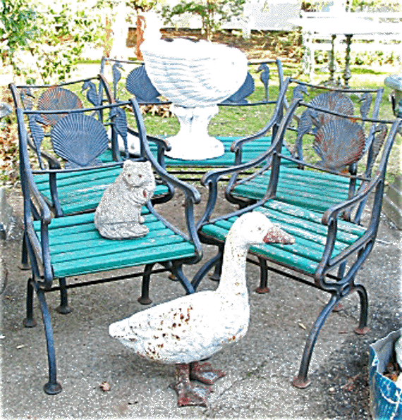 5 PC Cast Iron Garden Set