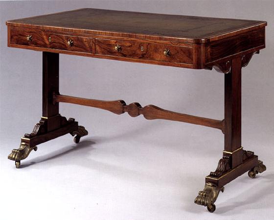 Regency Rosewood Library Table