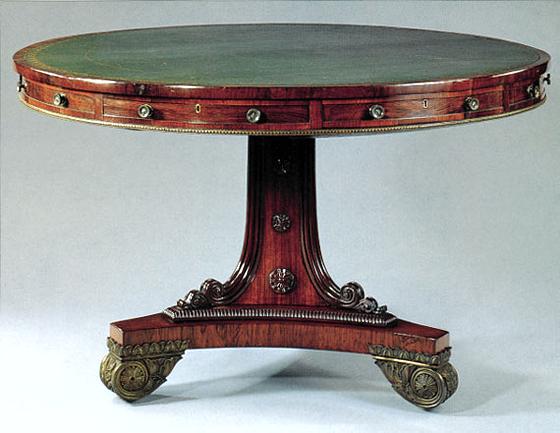 Regency Rosewood Drum Table